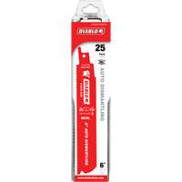 Lame de scie alternative autod&eacute;montage, Bim&eacute;tal, 14-18 Dents par pouce, 6" lo x 1" la Rock Safety Industrial Ltd