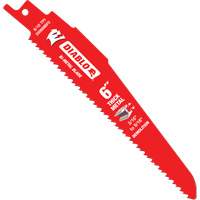 Lame de scie alternative pour la d&eacute;molition et les m&eacute;taux &eacute;pais, Bim&eacute;tal, 8-10 Dents par pouce, 6" lo Rock Safety Industrial Ltd