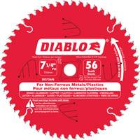 Lame de scie en aluminium, 7-1/4", 56 dents, Pour Non ferreux Rock Safety Industrial Ltd