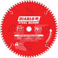 Lame de scie &agrave; d&eacute;couper Steel Demon, 7-1/4", 70 dents, Pour M&eacute;tal Rock Safety Industrial Ltd