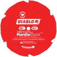 Lame de scie &agrave; d&eacute;couper HardieBlade, 10", 6 dents, Pour B&eacute;ton de fibre Rock Safety Industrial Ltd