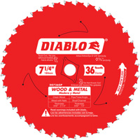 Lame de scie Cermet II Steel Demon, 7-1/4", 36 dents, Pour M&eacute;tal Rock Safety Industrial Ltd