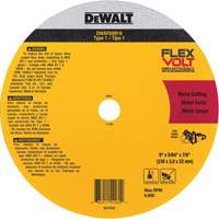 FlexVolt&reg; Metal Cut-Off Wheel, 9-1/16" x 0.078", 22.23 mm Arbor, Ceramic, Type 1 Rock Safety Industrial Ltd