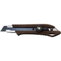 Couteau avec verrou &agrave; cliquet, 18 mm, Prise en Bois Rock Safety Industrial Ltd