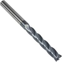 S237 30° Extra Long Square End Mill, 1/8" Dia., 3" L, 4 Flutes, 1/8" Shank, Carbide Rock Safety Industrial Ltd