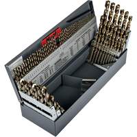 Heavy-Duty Jobber Length Combination Drill Bit Set, 115 Pieces, High Speed Cobalt Rock Safety Industrial Ltd