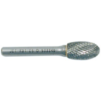 Fraise ovale, 1/4" dia., 1/4" Tige, 3/8" Prof. de la coupe Rock Safety Industrial Ltd