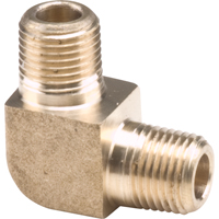 Coudes de tuyau 90° m&acirc;le, 1/4" x 1/8" dia., Laiton Rock Safety Industrial Ltd