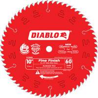 Lames de scie pour entrepreneur - Lames de scie finition fine, 10", 60 dents, Pour Bois Rock Safety Industrial Ltd