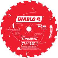 Lame de scie &agrave; charpente, 7-1/4", 24 dents, Pour Bois Rock Safety Industrial Ltd