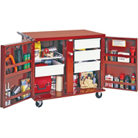 &eacute;tabli roulant, 43-7/8" la x 38-1/2" h x 26-7/8" p, Capacit&eacute; de 21,7 pi³ Rock Safety Industrial Ltd