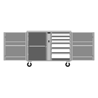 &eacute;tabli roulant, 49-7/8" la x 40-5/8" h x 26-7/8" p, Capacit&eacute; de 24,6 pi³ Rock Safety Industrial Ltd