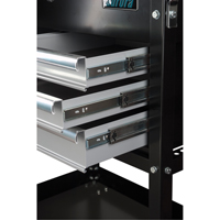 Utility Cart, 4 Drawers, 18" L x 33" W x 39" H, Black Rock Safety Industrial Ltd