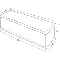 Heavy-Duty Truck Chest, 20-1/4" x 58-1/2" x 19", Steel, Beige/Black/Blue/Brown/Green/Grey/Orange/Red/Silver/Tan/Yellow Rock Safety Industrial Ltd