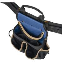 20 Pocket Tool Belt Combo, Polyester, Black Rock Safety Industrial Ltd