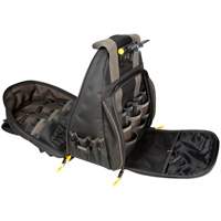 Sacs &agrave; dos pour outils Techgear &agrave; 53 pochettes, 16" lo x 13-1/4" la, Noir, Polyester Rock Safety Industrial Ltd