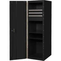 Armoire lat&eacute;rale s&eacute;rie RX, 3 tiroirs, 19" la x 25" p x 61" h, Noir Rock Safety Industrial Ltd