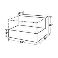 Steel Fuel Transfer Tank, Steel, 50 gal. Capacity, White Rock Safety Industrial Ltd