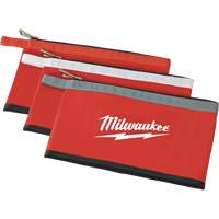 Coloured Zippered Pouches - Set of 3, Canvas, 3 Pockets, Black/Red Rock Safety Industrial Ltd