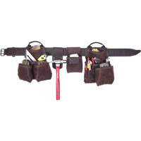 Deluxe Contractor's Tool Belt, Leather, Tan Rock Safety Industrial Ltd