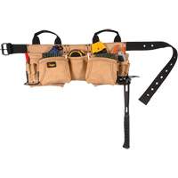 Carpenter's Tool Belt, Leather, Tan Rock Safety Industrial Ltd
