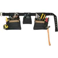 Deluxe Tool Belt Combo, Polyester, Black Rock Safety Industrial Ltd