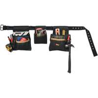 Deluxe Tool Belt Combo, Polyester, Black Rock Safety Industrial Ltd