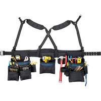 Carpenter's Tool Belt, Polyester, Black Rock Safety Industrial Ltd