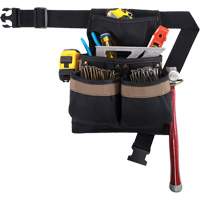 Small Deluxe Tool Belt, Polyester, Black Rock Safety Industrial Ltd