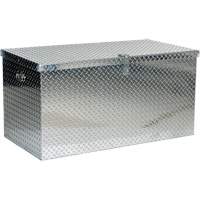 Aluminum Treadplate Portable Tool Box, 25-1/16" D x 49-1/4" W x 24" H, Silver Rock Safety Industrial Ltd