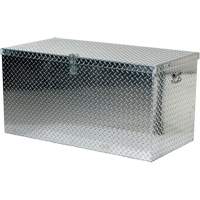 Aluminum Treadplate Portable Tool Box, 25-1/16" D x 49-1/4" W x 24" H, Silver Rock Safety Industrial Ltd
