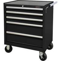 Industrial Tool Cart, 5 Drawers, 27" W x 18-3/4" D x 31-1/2" H, Black Rock Safety Industrial Ltd