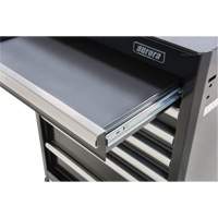 Chariot &agrave; outils industriel, 7 tiroirs, 27" la x 18-3/4" p x 39" h, Noir Rock Safety Industrial Ltd