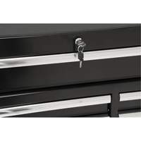 Chariot &agrave; outils industriel, 11 tiroirs, 41" la x 18-3/4" p x 39-1/3" h, Noir Rock Safety Industrial Ltd