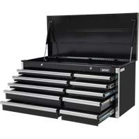 Coffre &agrave; outils industriel, 41" la, 10 tiroirs, Noir Rock Safety Industrial Ltd
