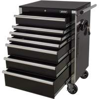 Heavy-Duty Tool Cart, 7 Drawers, 28" W x 22" D x 42-3/8" H, Black Rock Safety Industrial Ltd