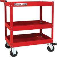 PRO+ Series Heavy-Duty Utility Cart, 3 Tiers, 30-1/5" x 38-1/3" x 19-1/2" Rock Safety Industrial Ltd