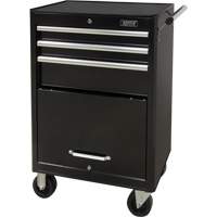 Industrial Tool Cart, 3 Drawers, 29-4/5" W x 21-1/5" D x 38-4/5" H, Black Rock Safety Industrial Ltd