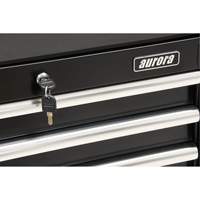 Industrial Tool Cart, 3 Drawers, 29-4/5" W x 21-1/5" D x 38-4/5" H, Black Rock Safety Industrial Ltd