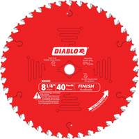 Lames de scie pour entrepreneur - Lames de scie finition, 8-1/4", 40 dents, Pour Bois Rock Safety Industrial Ltd