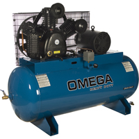 Industrial Series Air Compressors - Horizontal Compressors - Two Stage, 100 Gal. (120 US Gal) Rock Safety Industrial Ltd