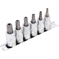 Jeu de douilles &agrave; embout inviolables SS386TB, Torx inviolable, Prise 3/8", 6 mr Rock Safety Industrial Ltd