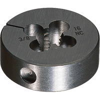 Round Adjustable Die, Bright Finish, 9/16"-18 Thread, High Speed Steel Rock Safety Industrial Ltd