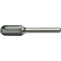 CLEVELAND Solid Carbide Burrs - Cylinder Shape with Ball Nose, SC-41, 3/32" Dia., 7/16" Depth of Cut Rock Safety Industrial Ltd