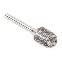 CLEVELAND Solid Carbide Burrs - Cylinder Shape with Ball Nose, SC-7, 3/4" Dia., 25.4 mm Depth of Cut Rock Safety Industrial Ltd