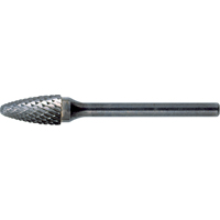 CLEVELAND Solid Carbide Burrs - Tree Shape with Ball Nose, SF-1, 1/4" Dia., 5/8" Depth of Cut Rock Safety Industrial Ltd