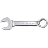 Fully Polished Stubby Combination Wrench, 12 Point, 3/8", Chrome Finish Rock Safety Industrial Ltd