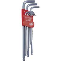JBHK-9XL Extra Long Ball Nose Hex Key Set, 9 Pcs., Imperial Rock Safety Industrial Ltd