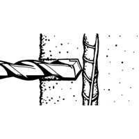 Rotary Rebar Cutters, 3/8", SDS-Plus Shank, Carbide Rock Safety Industrial Ltd