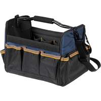 Sacs &agrave; outils souple &agrave; dessus ouvert de 14", Polyester, 21 pochettes, Beige Rock Safety Industrial Ltd